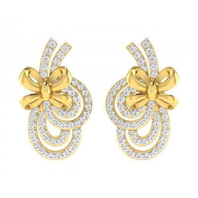 Hali Diamond Earrings in Gold